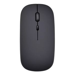 Mouse Inalámbrico Bluetooth Recargable Portatil Negro Usb C